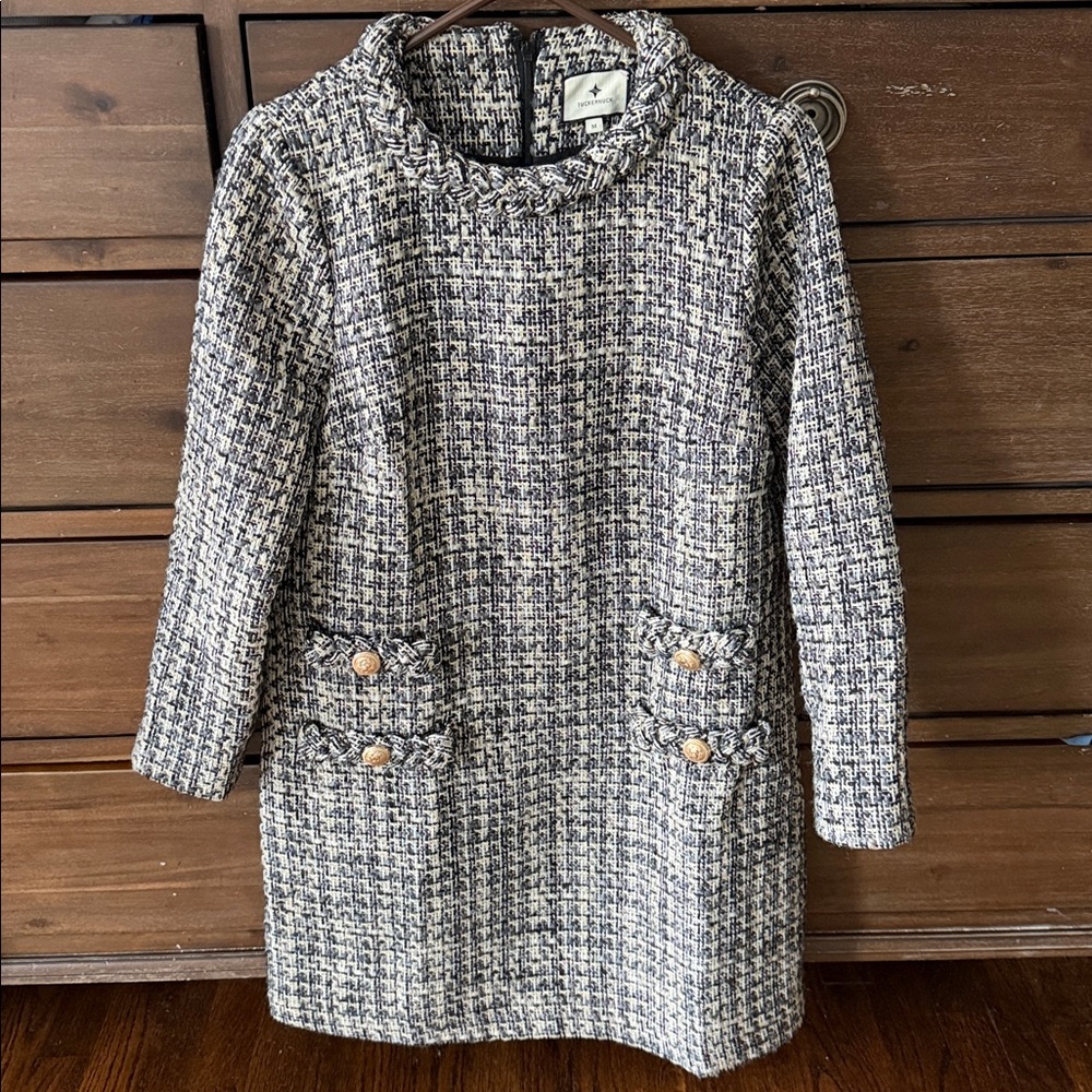 Tuckernuck Jackie Black/White Dress Medium EUC
